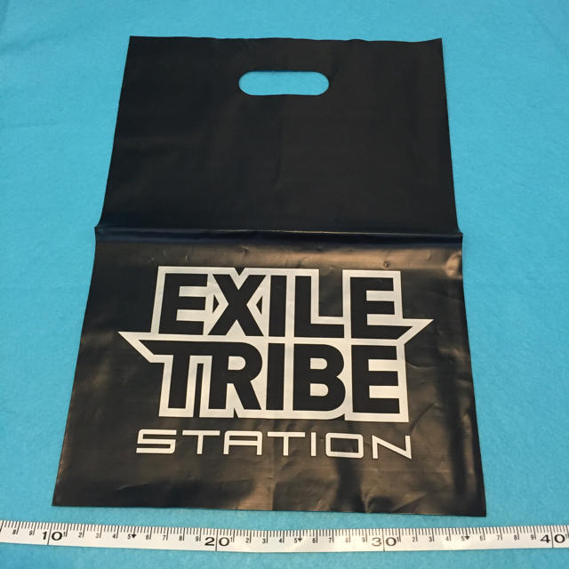 EXILE TRIBE(エグザイル トライブ)のトラステ ショップ袋 ブラック エンタメ/ホビーのタレントグッズ(その他)の商品写真