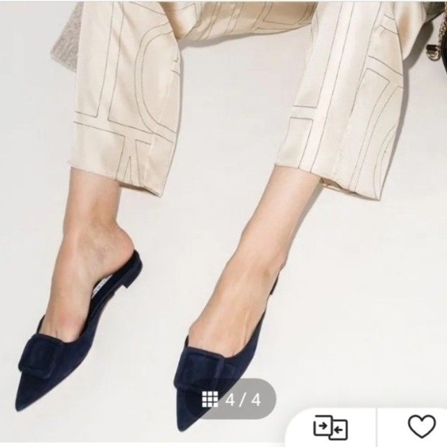 MANOLO BLAHNIK(マノロブラニク)のマノロブラニク　ネイビー　35 レディースの靴/シューズ(ハイヒール/パンプス)の商品写真