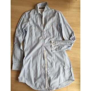 ザラ(ZARA)の【ZARA】ストライプロングシャツ(シャツ/ブラウス(長袖/七分))