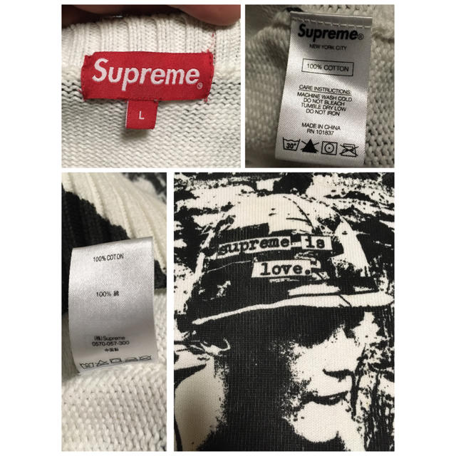 Supreme(シュプリーム)の19aw supreme is love.クルーネックセーター メンズのトップス(ニット/セーター)の商品写真