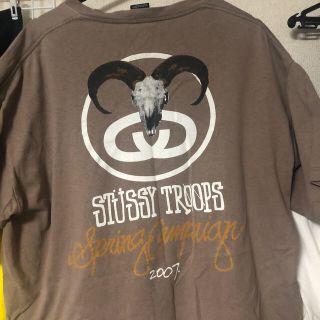 ステューシー(STUSSY)のSTUSSY ビックロゴ　半袖Tシャツ　古着　メキシコ製(Tシャツ/カットソー(半袖/袖なし))