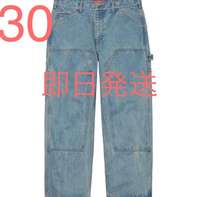 【30】Supreme Double Knee Painter Pant 青