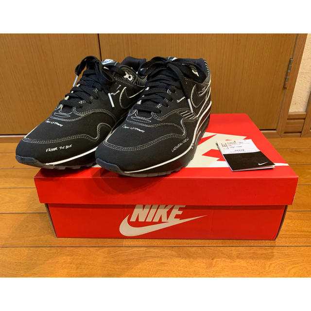 TINKERHATFIELDNIKE AIRMAX1 TINKER SCHEMATIC BLACK 28cm