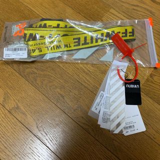 オフホワイト(OFF-WHITE)の限定価格！確実正規品。Off-White INDUSTRIAL BELT 黄(ベルト)