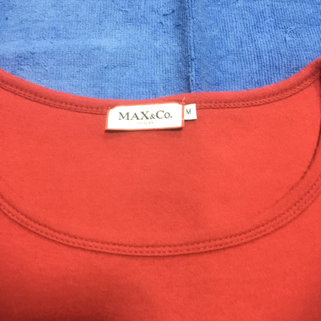 Max & Co.(マックスアンドコー)のMAX&Co. Tシャツ 赤 M レディースのトップス(Tシャツ(長袖/七分))の商品写真