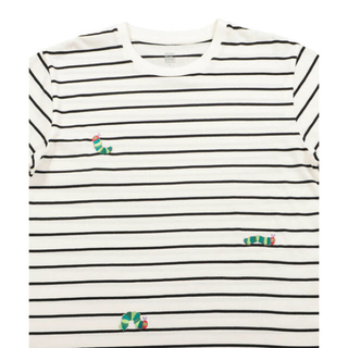グラニフ(Design Tshirts Store graniph)の新品　グラニフ　ボーダーロンT(エリックカール) はらぺこあおむし　Mサイズ(Tシャツ/カットソー(七分/長袖))