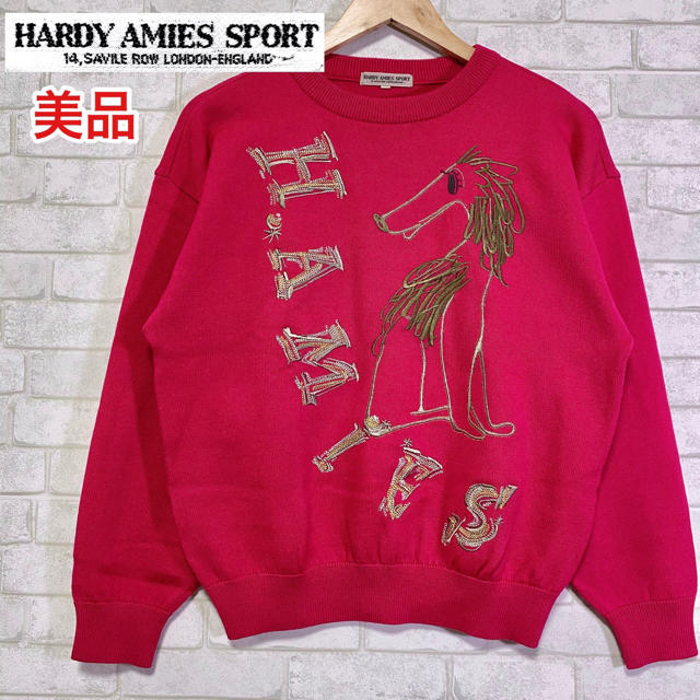 HARDY AMIES(ハーディエイミス)の☆美品☆ HARDY AMIES ハーディエイミス ニット セーター キャラ刺繍 レディースのトップス(ニット/セーター)の商品写真