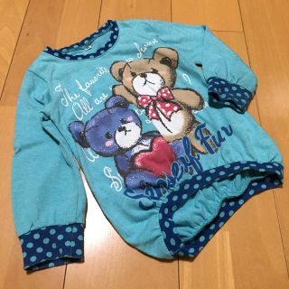 ニシマツヤ(西松屋)の☆100cm 水色の長袖カットソー（西松屋）(Tシャツ/カットソー)