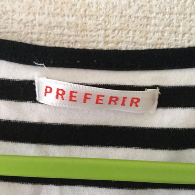 PREFERIR(プレフェリール)のPREFERIR プレフェリール ボーダーTシャツ レディースのトップス(Tシャツ(半袖/袖なし))の商品写真