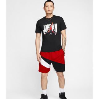 ナイキ(NIKE)のNIKE JORDAN Tee Lサイズ　ジョーダンTシャツ ブラック 黒(Tシャツ/カットソー(半袖/袖なし))