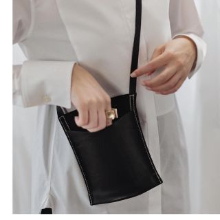 ドゥロワー(Drawer)のlohen  DEAD STOCK POKET BAG 完売　黒(ショルダーバッグ)