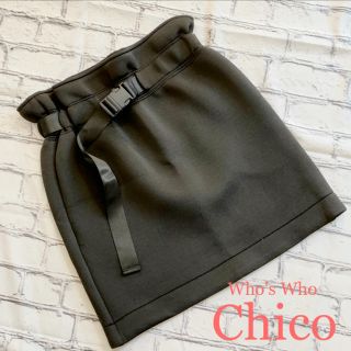 フーズフーチコ(who's who Chico)の週末限定‼️No.7 タグ付きフーズフーチコ⭐️ボンディングミニスカート(ミニスカート)