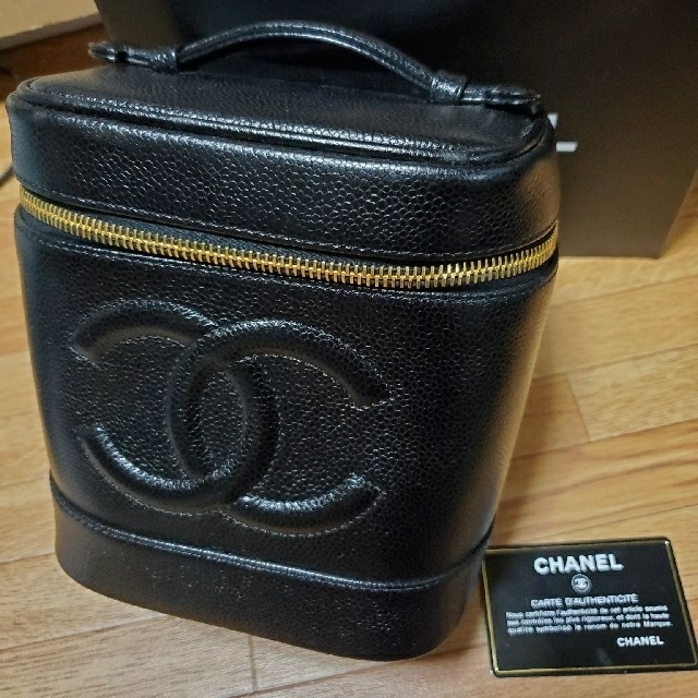 期間限定】 CHANEL - シャネル キャビアスキン バニティバッグ