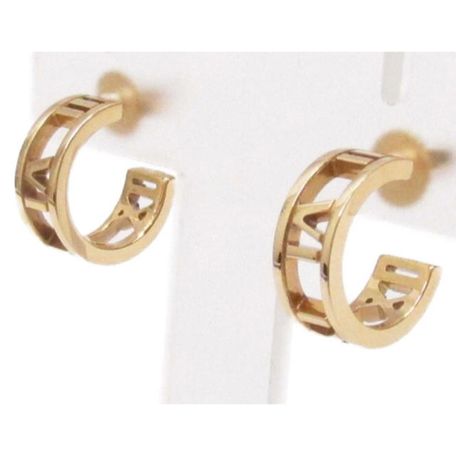 Tiffany & Co. - ティファニー アトラス フープピアス 18K ローズ Tiffany & Co. - ティファニー アトラス フープピアス 18K ローズ