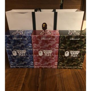 メディコムトイ(MEDICOM TOY)の 3色セットBATHING APE x BE@RBRICK100%&400%(キャラクターグッズ)