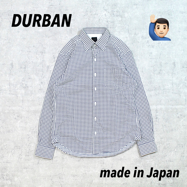 D’URBAN(ダーバン)の日本製 DURBAN ダーバン ドレスシャツ 小紋柄 総柄 パターンシャツ メンズのトップス(シャツ)の商品写真