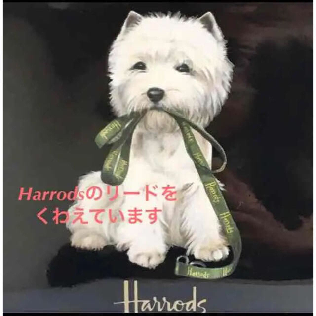 Harrods(ハロッズ)のHarrods ウェスティ★ポーチ/コスメポーチ 希少 《新品タグ付》送料無料 レディースのファッション小物(ポーチ)の商品写真