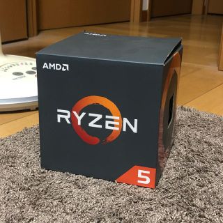 【動作確認済】AMD RYZEN 5 1600 AM4 クーラー付(PCパーツ)