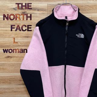 ザノースフェイス(THE NORTH FACE)のノースフェイス フリース ジャケット　レディース　L アメリカ古着(ブルゾン)