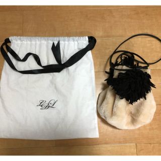 ラドロー(LUDLOW)の美品★ラドロー★ファー フリンジ バッグ★(ショルダーバッグ)