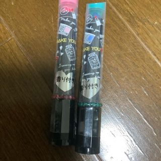 香り付きリップ型クレヨン　２本セット　新品(クレヨン/パステル)