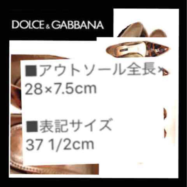 DOLCE&GABBANA(ドルチェアンドガッバーナ)のお買取！！正規ドルチェアンドガッパーナ パンプス レディースの靴/シューズ(ハイヒール/パンプス)の商品写真