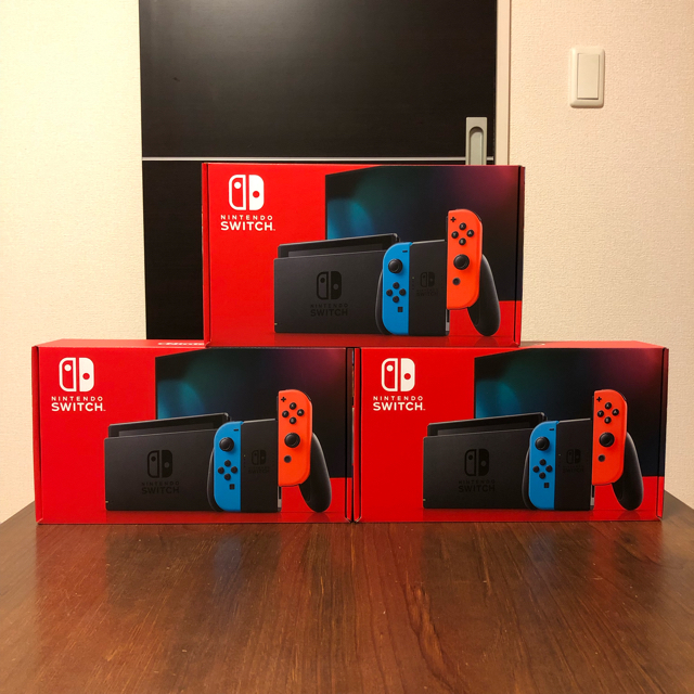 Nintendo Switch - 【3台】【ネオン】【新品未開封】【送料込】スイッチ 新型 印なし
