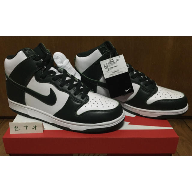 NIKE(ナイキ)の28cm NIKE DUNK HI SP 白緑 ナイキ ダンク SNS購入 メンズの靴/シューズ(スニーカー)の商品写真