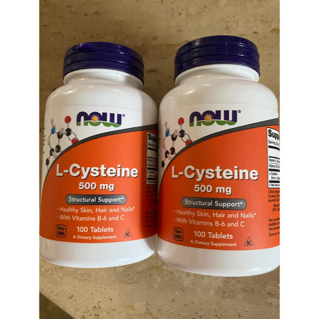 L-Cysteine (システイン) 500mg 100粒　２個セット 食品/飲料/酒の健康食品(アミノ酸)の商品写真