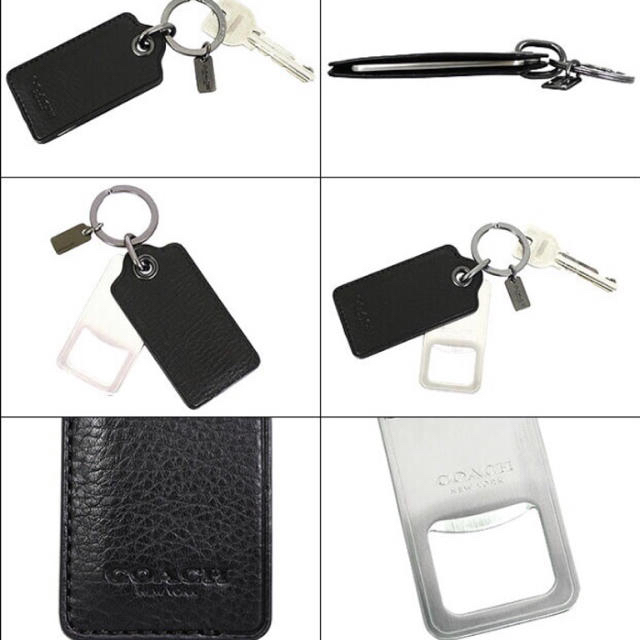 COACH(コーチ)の【COACH】レザー ボトル オープナー 栓抜き 巾着付き メンズのファッション小物(キーホルダー)の商品写真