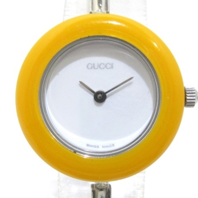 Gucci(グッチ)のグッチ 腕時計 ベゼルウォッチ 11/12.2 白 レディースのファッション小物(腕時計)の商品写真