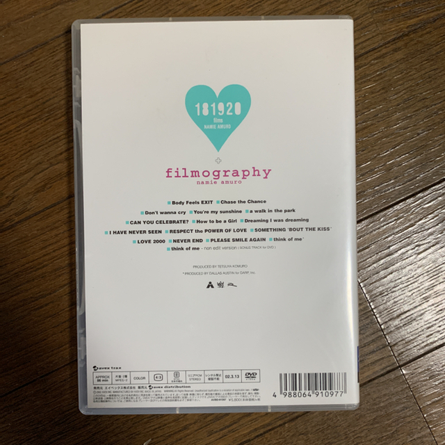 181920　films　＆　filmography DVD 美品　安室奈美恵