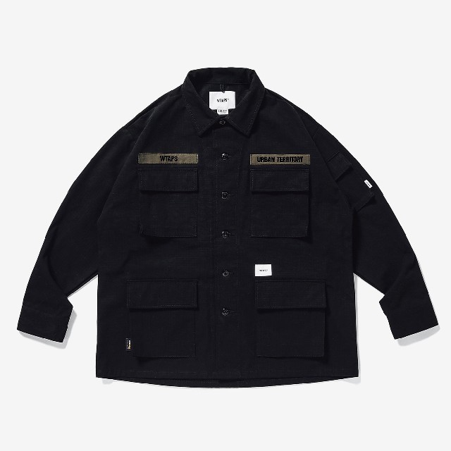 wtaps 20aw JUNGLELS ジャングル シャツ 黒 サイズS