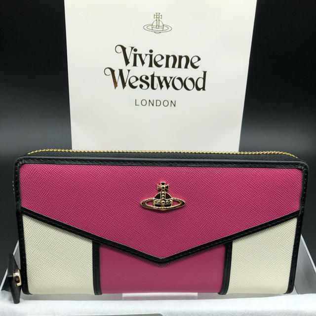 Vivienne Westwood(ヴィヴィアンウエストウッド)の【新品・正規品】ヴィヴィアン ウエストウッド 長財布 317 ピーチ レディースのファッション小物(財布)の商品写真