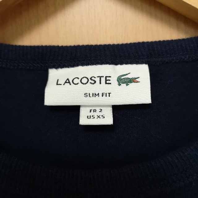 LACOSTE(ラコステ)のLACOSTE ラコステ ロゴTシャツ ネイビー レディースのトップス(Tシャツ(半袖/袖なし))の商品写真