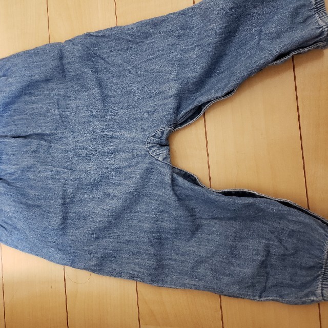 GAP(ギャップ)のGAP　オーバーオール ロンパース デニム キッズ/ベビー/マタニティのベビー服(~85cm)(ロンパース)の商品写真