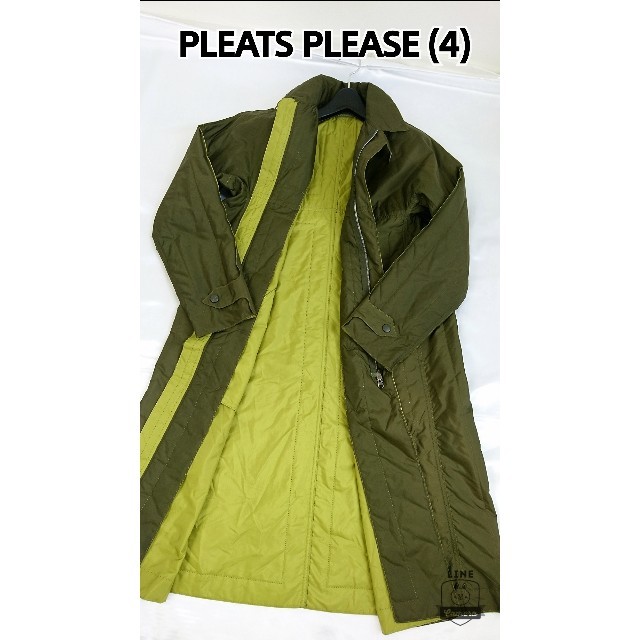 PLEATS PLEASE ISSEY MIYAKE(プリーツプリーズイッセイミヤケ)の美品♪  プリーツプリーズ  ロングコート レディースのジャケット/アウター(ロングコート)の商品写真