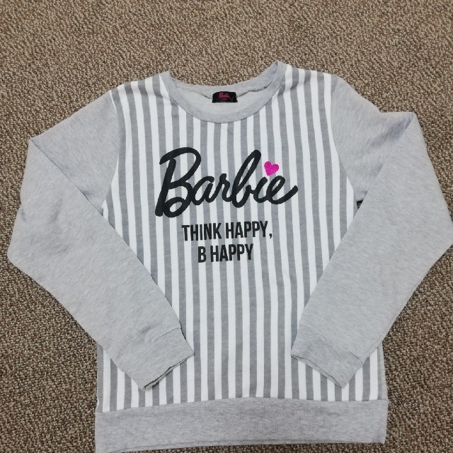 Barbie(バービー)のバービー トレーナー 長袖160㎝ キッズ/ベビー/マタニティのキッズ服女の子用(90cm~)(Tシャツ/カットソー)の商品写真