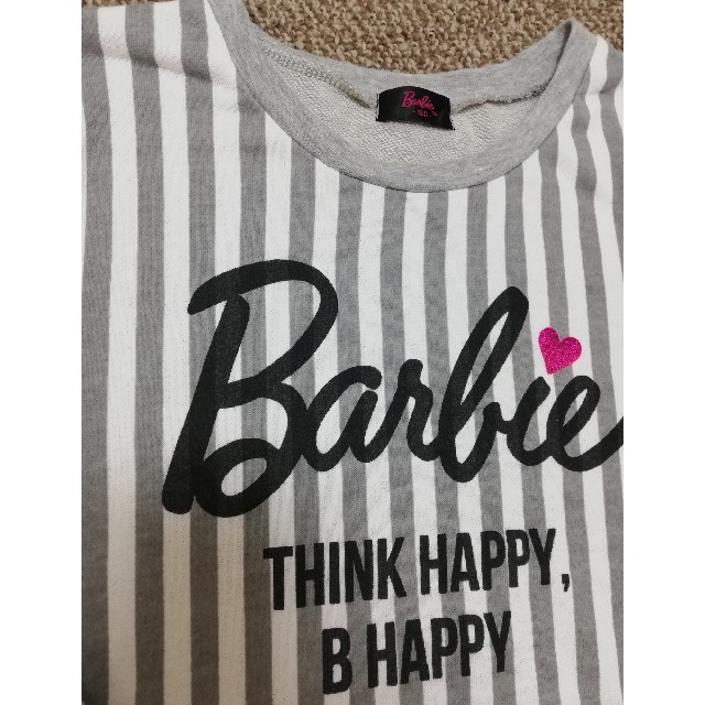 Barbie(バービー)のバービー トレーナー 長袖160㎝ キッズ/ベビー/マタニティのキッズ服女の子用(90cm~)(Tシャツ/カットソー)の商品写真