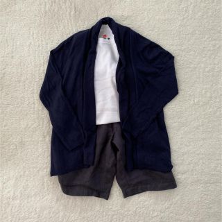 ザラキッズ(ZARA KIDS)の美品　Zara kids ザラ　カーディガン　ネイビー　ロングカーディガン(カーディガン)