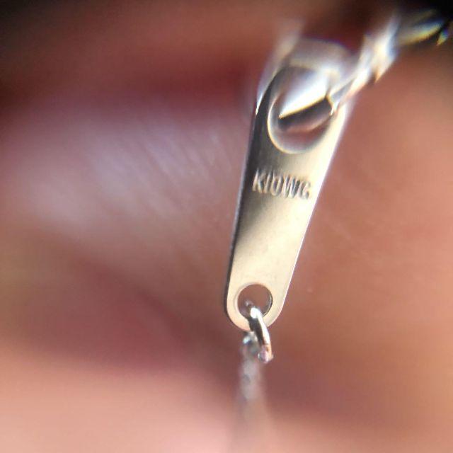 4℃(ヨンドシー)のK10ホワイトゴールド　ダイヤモンドネックレス レディースのアクセサリー(ネックレス)の商品写真