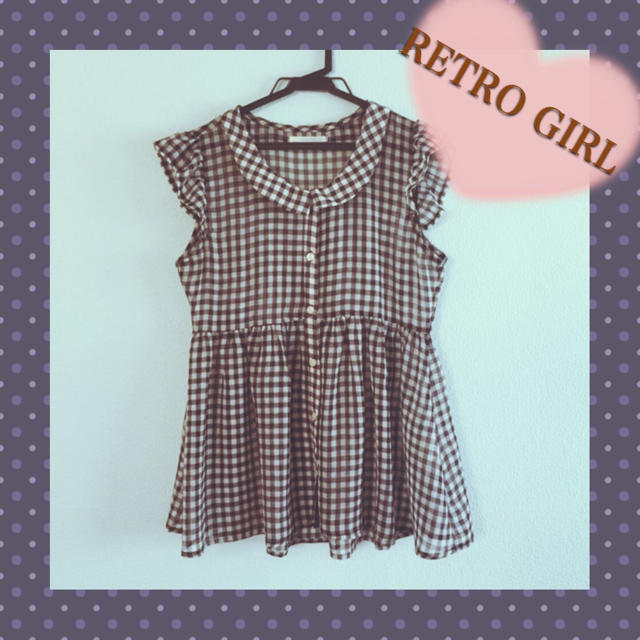 RETRO GIRL(レトロガール)のRETRO GRIL ＊ ノースリーブ レディースのトップス(シャツ/ブラウス(半袖/袖なし))の商品写真