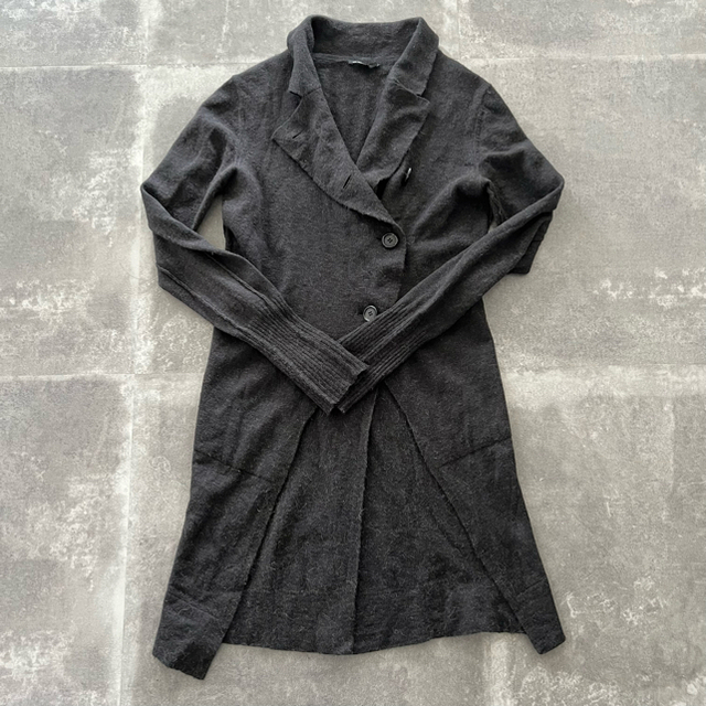 AnnDemeulemeester ドレープニットカーディガン