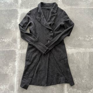 アンドゥムルメステール(Ann Demeulemeester)のAnnDemeulemeester ドレープニットカーディガン(ニット/セーター)