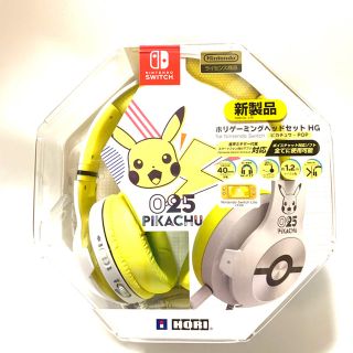 ニンテンドースイッチ(Nintendo Switch)のホリ　ゲーミングヘッドセット　ピカチュウ　新品未開封☆(ヘッドフォン/イヤフォン)