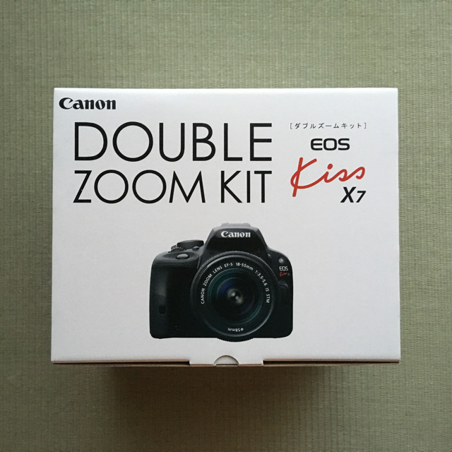 名作 Canon - 新品未開封 CANON EOS Kiss X7 ダブルズームキット