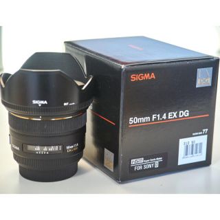 シグマ(SIGMA)の【中古】SIGMA 50mm F1.4 EX DG HSM(ソニーα用)(レンズ(単焦点))