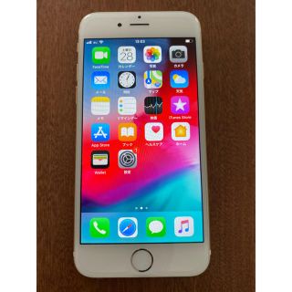 アップル(Apple)の美品 au iphone6 16GB バッテリ98% ローズ(スマートフォン本体)