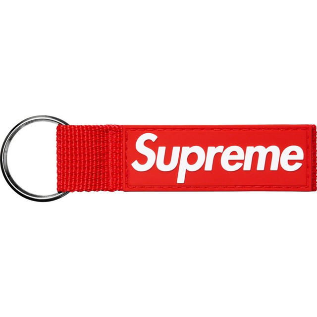 Supreme(シュプリーム)の赤　supreme Webbing Keychain メンズのファッション小物(キーホルダー)の商品写真