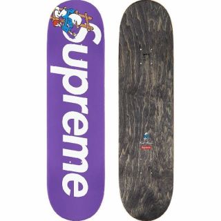 シュプリーム(Supreme)のSupreme smurfs skateboard デッキ　紫(スケートボード)